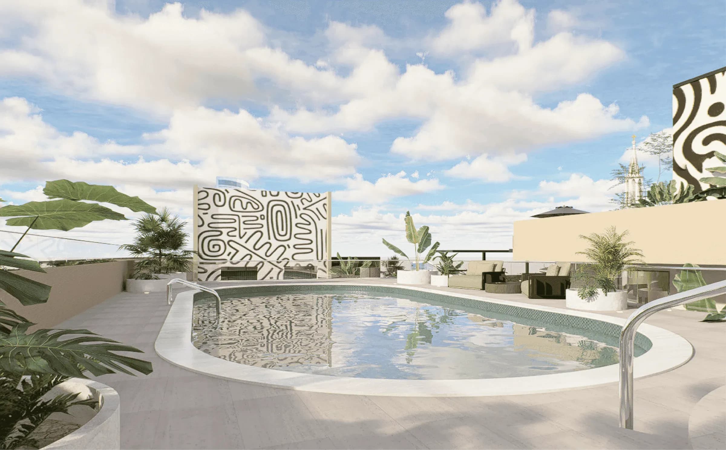 Piscina en la Azotea